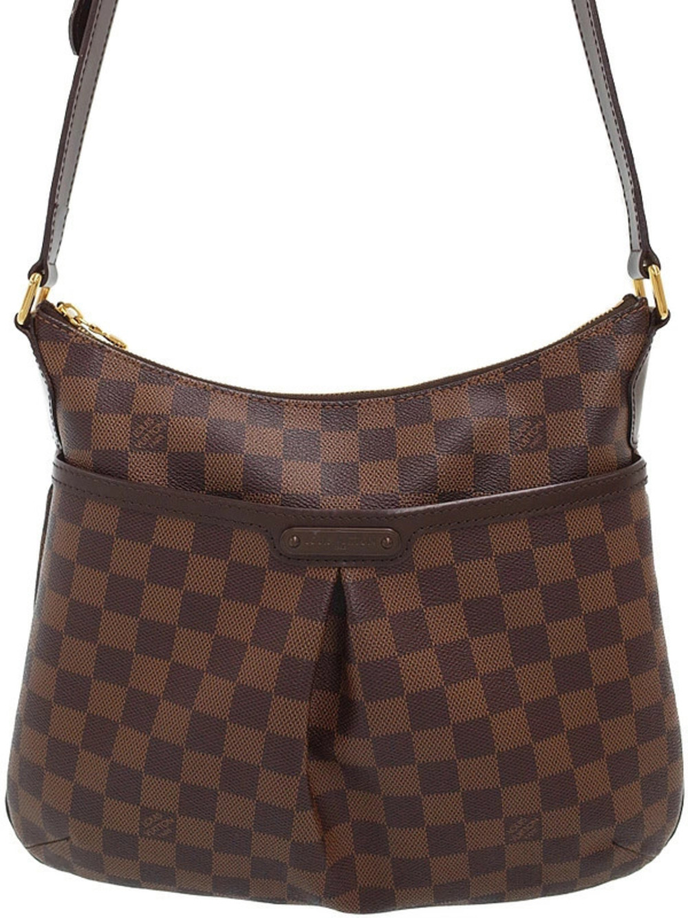 Louis Vuitton Damier Bloomsbury Shoulder Bag Canvas Leather Brown